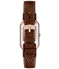 Fossil Women's Raquel Quartz Three-Hand Date Leather Strap Watch