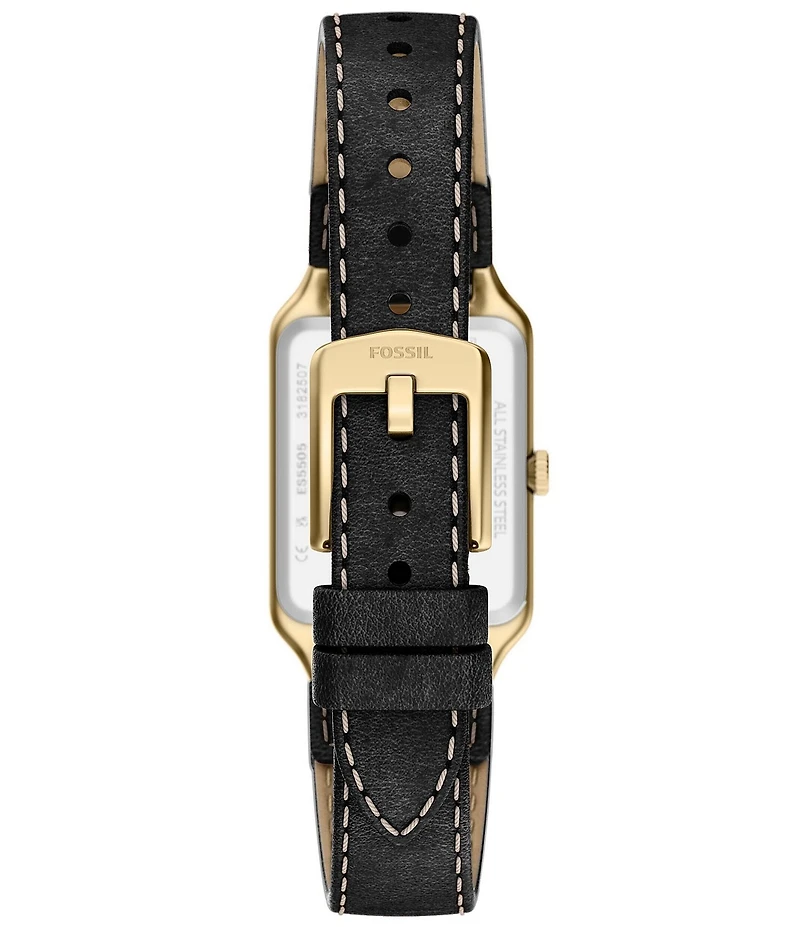 Fossil Women's Raquel Quartz Three-Hand Date Leather Strap Watch