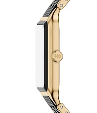 Fossil Women's Raquel Quartz Three-Hand Gold-Tone Stainless Steel Ceramic Watch