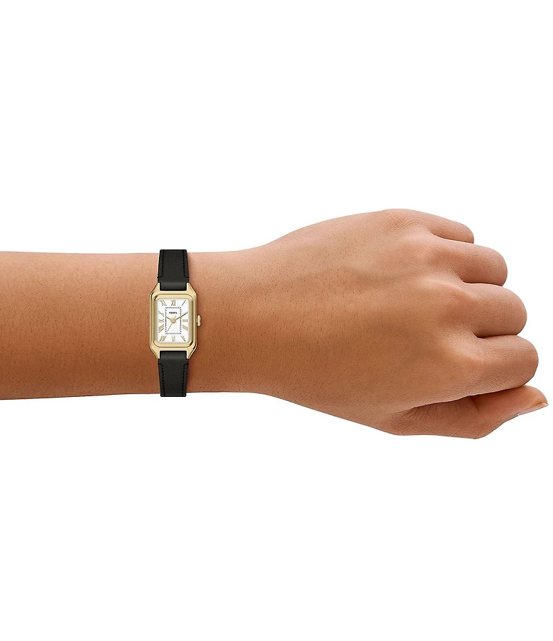 Fossil Women's Raquel Quartz Three-Hand Leather Strap Watch