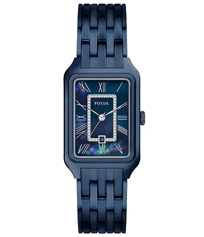 Fossil Women's Raquel Quartz Three-Hand Navy Stainless Steel Bracelet Watch