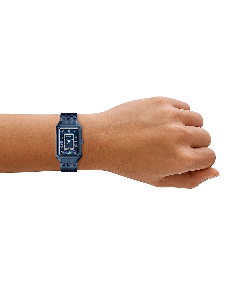 Fossil Women's Raquel Quartz Three-Hand Navy Stainless Steel Bracelet Watch