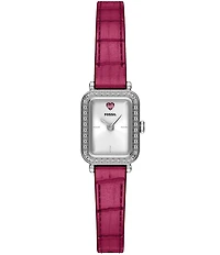 Fossil Women's Raquel Quartz Three-Hand Pink Croco Leather Strap Watch