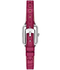 Fossil Women's Raquel Quartz Three-Hand Pink Croco Leather Strap Watch