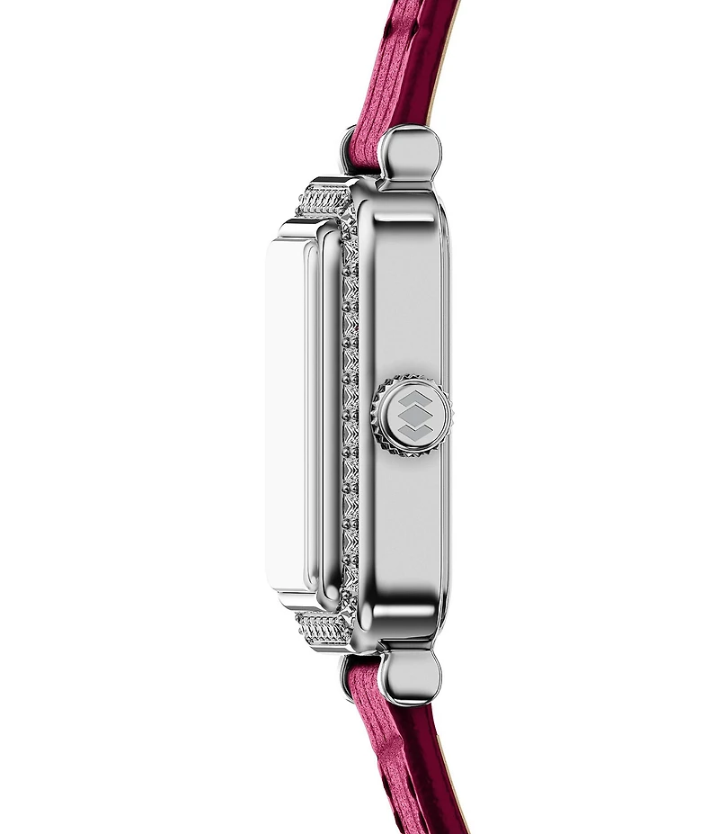 Fossil Women's Raquel Quartz Three-Hand Pink Croco Leather Strap Watch