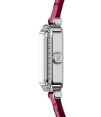 Fossil Women's Raquel Quartz Three-Hand Pink Croco Leather Strap Watch