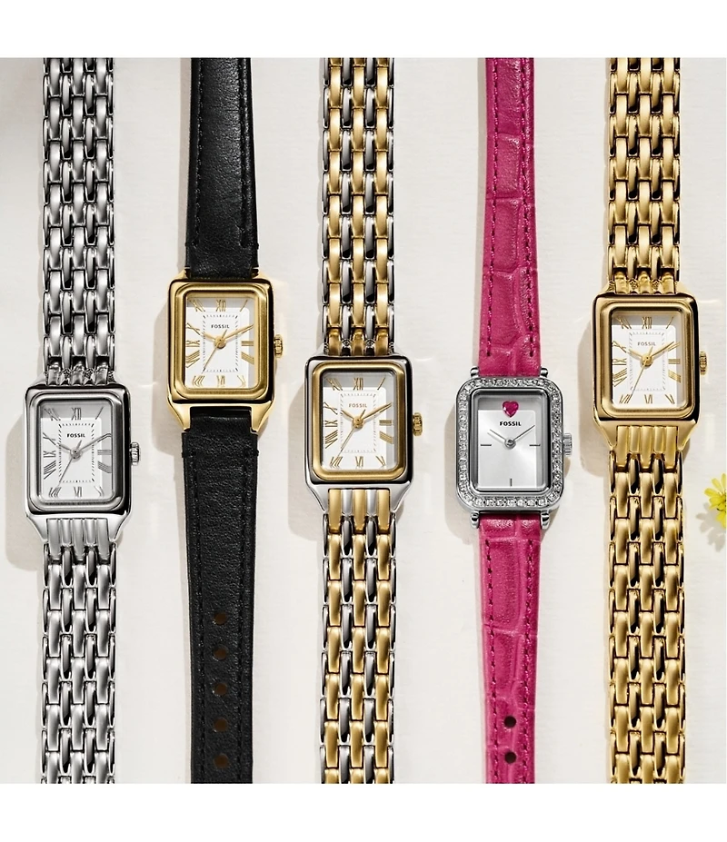 Fossil Women's Raquel Quartz Three-Hand Stainless Steel Bracelet Watch