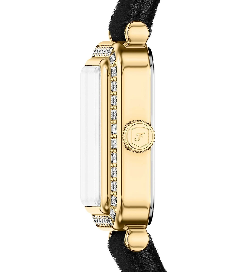 Fossil Women's Raquel Quartz Two-Hand Velvet Strap Watch