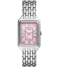 Fossil Women's Raquel Three-Hand Stainless Steel Bracelet Watch
