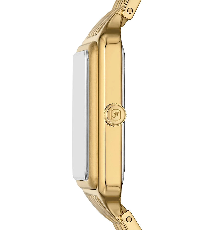 Fossil Women's Raquel Three-Hand Date Gold-Tone Stainless Steel Bracelet Watch