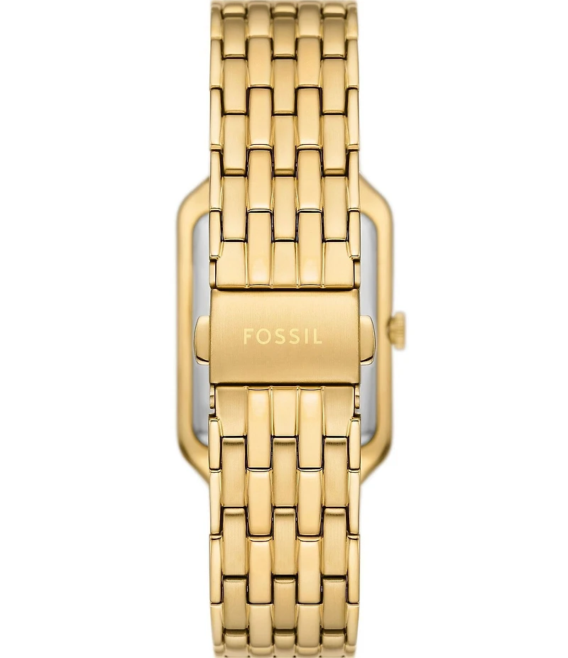 Fossil Women's Raquel Three-Hand Date Gold-Tone Stainless Steel Bracelet Watch