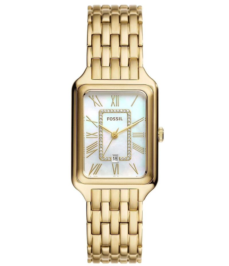 Fossil Women's Raquel Three-Hand Date Two Tone Stainless Steel Bracelet Watch