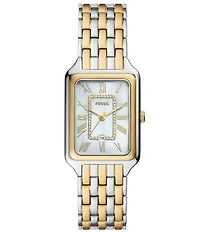 Fossil Women's Raquel Three-Hand Date Two Tone Stainless Steel Bracelet Watch