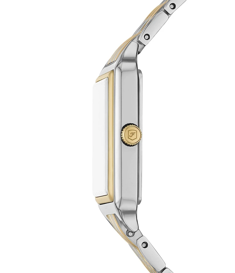 Fossil Women's Raquel Three-Hand Two-Tone Stainless Steel Bracelet Watch and Bracelet Set