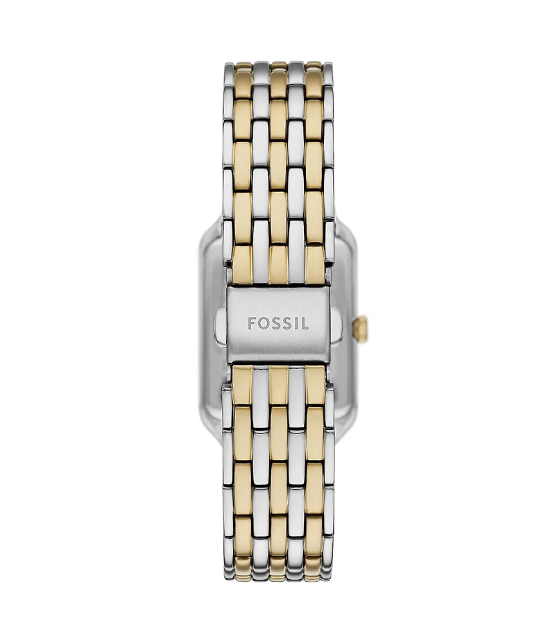 Fossil Women's Raquel Three-Hand Two-Tone Stainless Steel Bracelet Watch and Bracelet Set