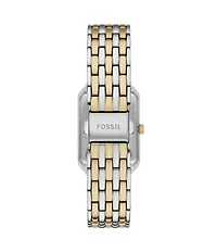 Fossil Women's Raquel Three-Hand Two-Tone Stainless Steel Bracelet Watch and Bracelet Set