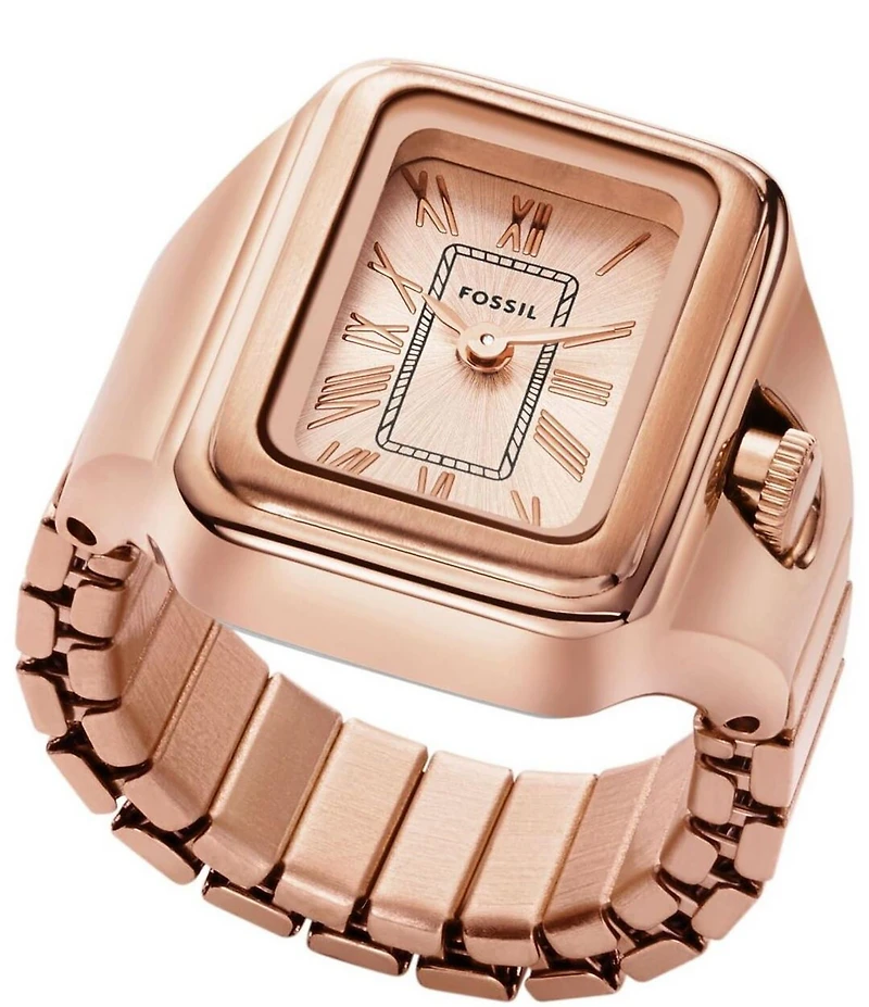 Fossil Women's Raquel Two-Hand Watch Ring