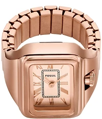 Fossil Women's Raquel Two-Hand Watch Ring