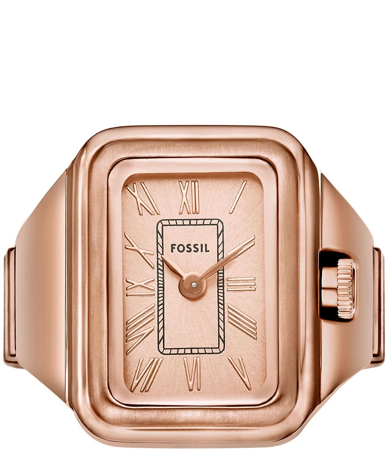 Fossil Women's Raquel Two-Hand Watch Ring