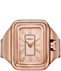 Fossil Women's Raquel Two-Hand Watch Ring