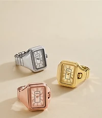 Fossil Women's Raquel Two-Hand Watch Ring