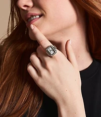 Fossil Women's Raquel Two-Hand Watch Ring