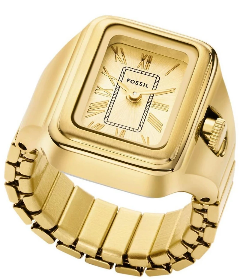 Fossil Women's Raquel Two-Hand Watch Ring