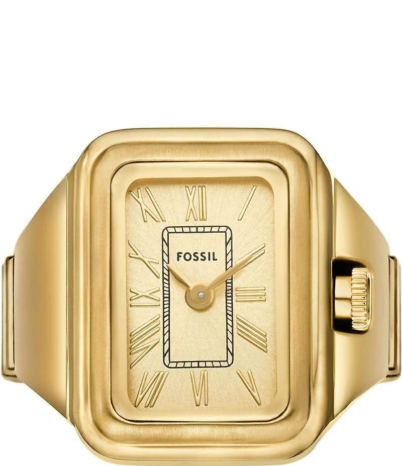 Fossil Women's Raquel Two-Hand Watch Ring