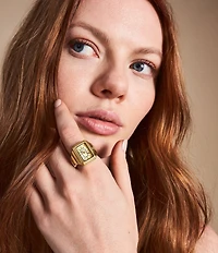 Fossil Women's Raquel Two-Hand Watch Ring
