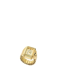 Fossil Women's Raquel Two-Hand Watch Ring