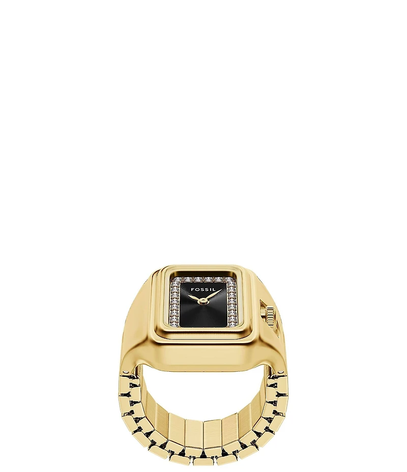 Fossil Women's Raquel Two-Hand Stainless Steel Ring Watch