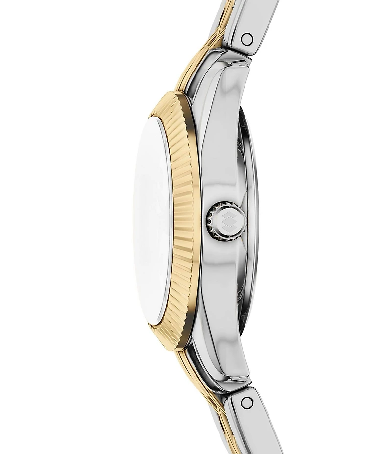 Fossil Women's Scarlette Mini Quartz Two Tone Three-Hand Stainless Steel Watch