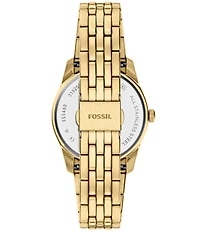 Fossil Women's Scarlette Quartz Three Hand Day Date Stainless Steel Bracelet Watch