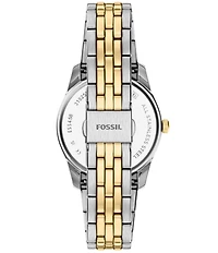 Fossil Women's Scarlette Quartz Three Hand Day Date Stainless Steel Bracelet Watch