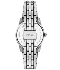 Fossil Women's Scarlette Quartz Three Hand Day Date Stainless Steel Bracelet Watch