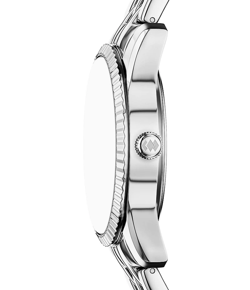 Fossil Women's Scarlette Quartz Three Hand Day Date Stainless Steel Bracelet Watch