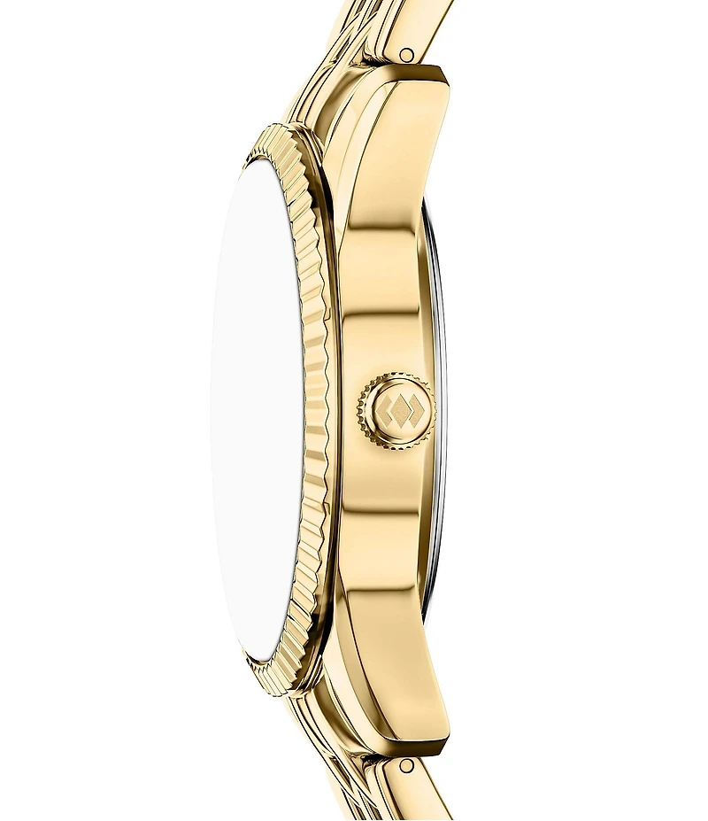 Fossil Women's Scarlette Quartz Three Hand Day Date Stainless Steel Bracelet Watch
