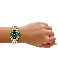 Fossil Women's Scarlette Quartz Three Hand Day Date Stainless Steel Bracelet Watch