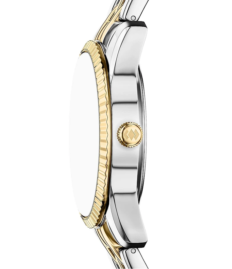 Fossil Women's Scarlette Quartz Three Hand Day Date Stainless Steel Bracelet Watch