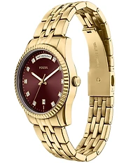 Fossil Women's Scarlette Quartz Three-Hand Gold Tone Stainless Steel Watch