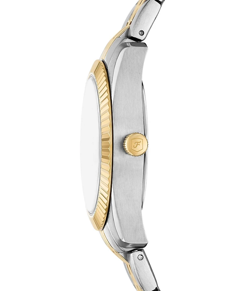 Fossil Women's Scarlette Three-Hand Two-Tone Stainless Steel Bracelet Watch