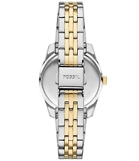 Fossil Women's Scarlette Three-Hand Two-Tone Stainless Steel Bracelet Watch