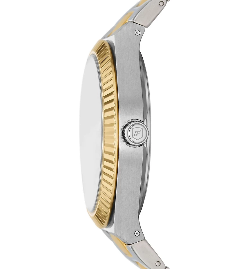 Fossil Women's Scarlette Three-Hand Genuine Malachite Two-Tone Stainless Steel Bracelet Watch