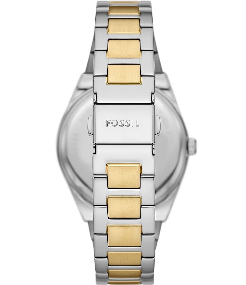 Fossil Women's Scarlette Three-Hand Genuine Malachite Two-Tone Stainless Steel Bracelet Watch
