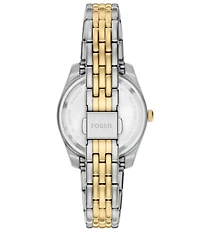 Fossil Women's Scarlette Three-Hand Two-Tone Stainless Steel Bracelet Watch