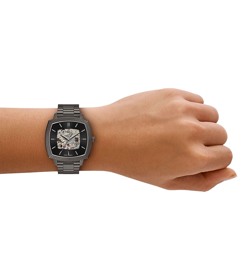 Fossil x Nick Jonas Machine Luxe Automatic Stainless Steel Bracelet Watch