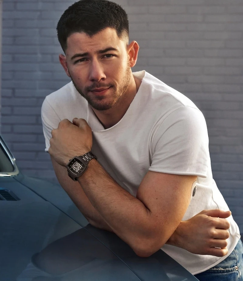 Fossil x Nick Jonas Machine Luxe Automatic Stainless Steel Bracelet Watch