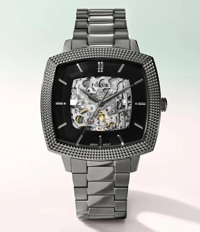 Fossil x Nick Jonas Machine Luxe Automatic Stainless Steel Bracelet Watch