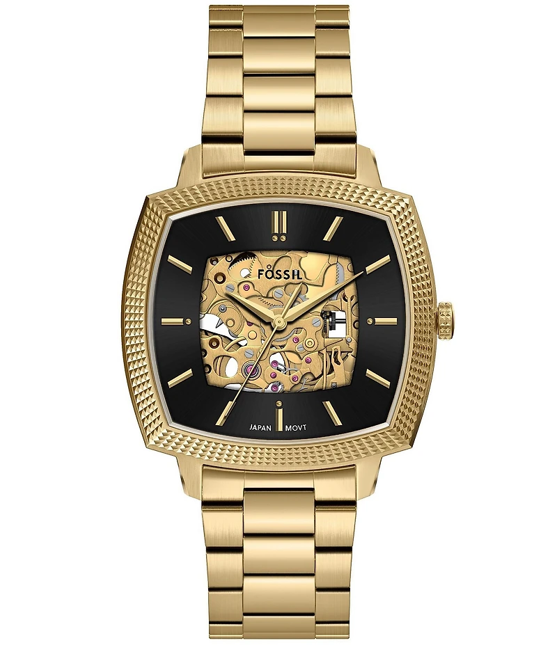 Fossil x Nick Jonas Machine Luxe Automatic Stainless Steel Bracelet Watch