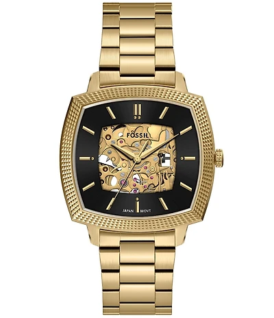 Fossil x Nick Jonas Machine Luxe Automatic Stainless Steel Bracelet Watch